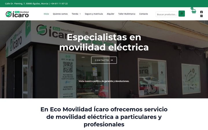 Screenshot of ecomovilidadicaro.es