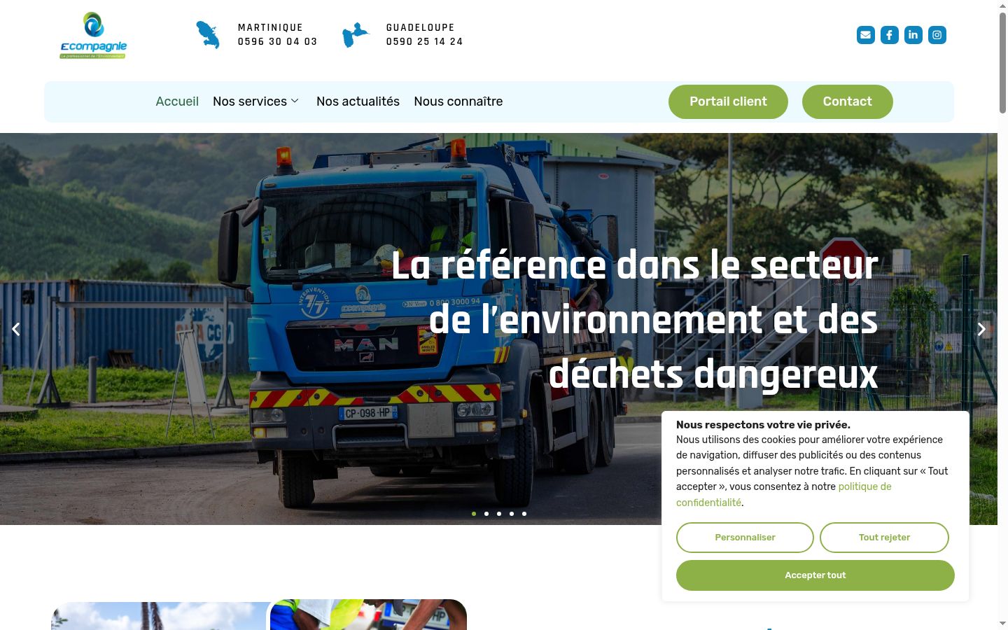 Screenshot van de toestemmingsbanner zoals getoond vóór enige interactie