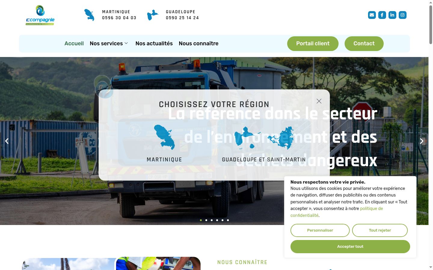 Screenshot van de toestemmingsbanner zoals getoond vóór enige interactie