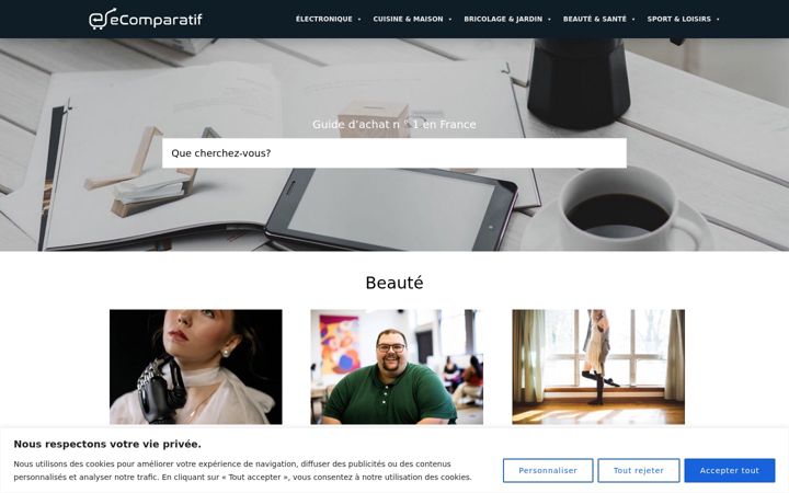 Screenshot of ecomparatif.fr