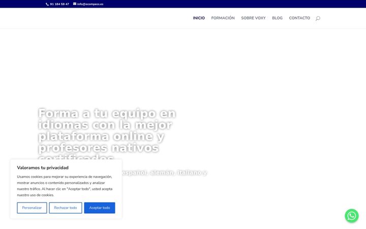 Screenshot of ecompass.es