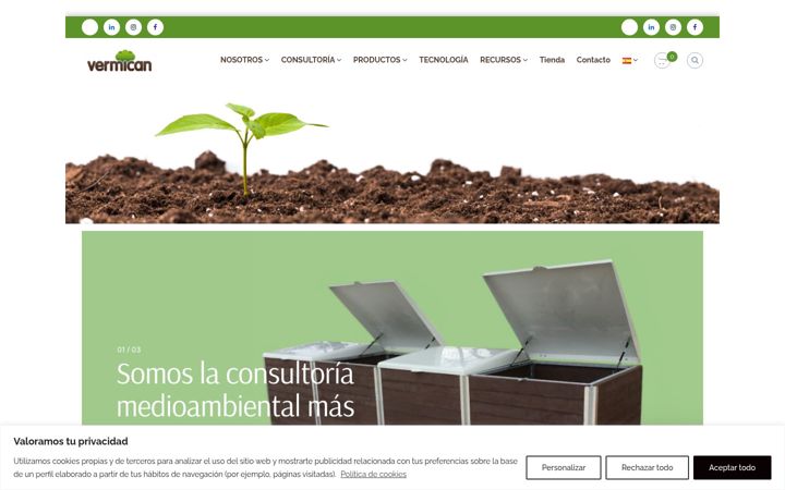 Screenshot of ecompostaje.com