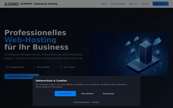 Screenshot of ecomtec.de