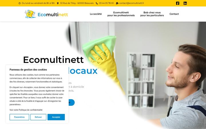 Screenshot of ecomultinett.fr