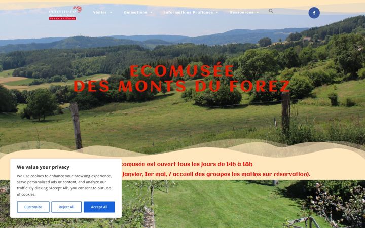Screenshot of ecomusee-usson-en-forez.fr