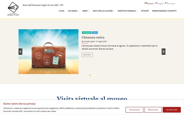 Screenshot of ecomuseocruto.it