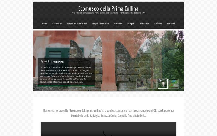 Screenshot of ecomuseodellaprimacollina.it