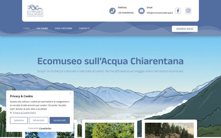 Screenshot of ecomuseosullacqua.it