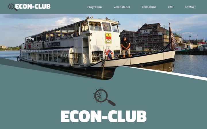Screenshot of econ-club.com