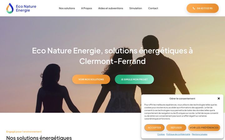 Screenshot of econature-energie.com