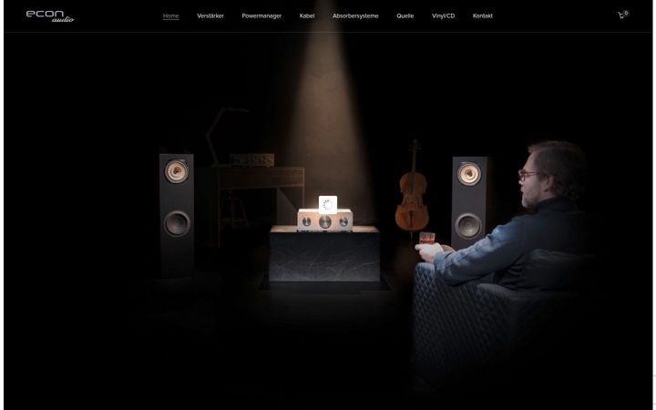 Posnetek zaslona econaudio.at