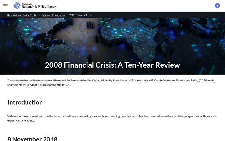 Screenshot of econcrises.org