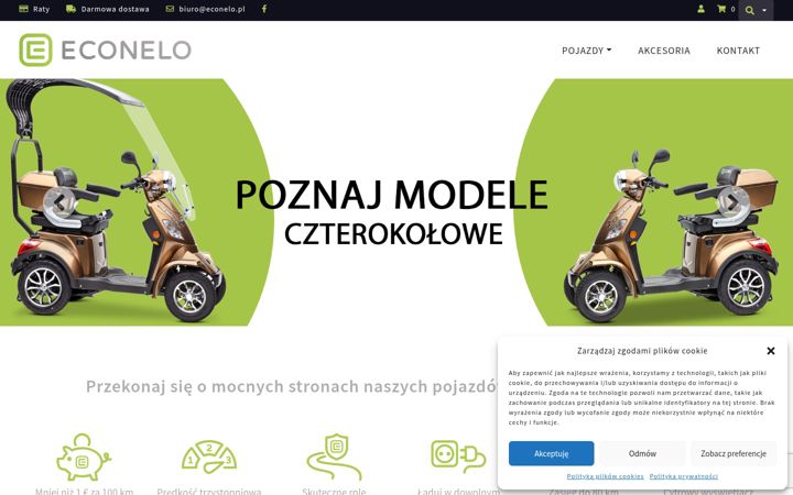 Captura de ecrã de econelo.pl