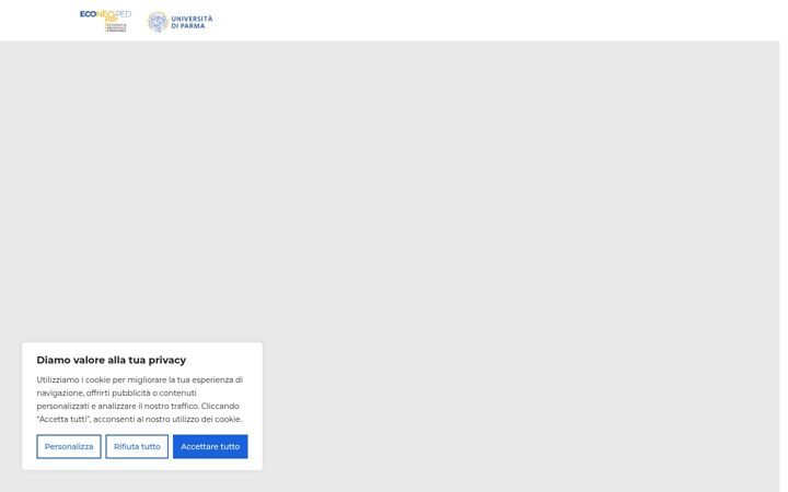 Screenshot of econeoped.unipr.it