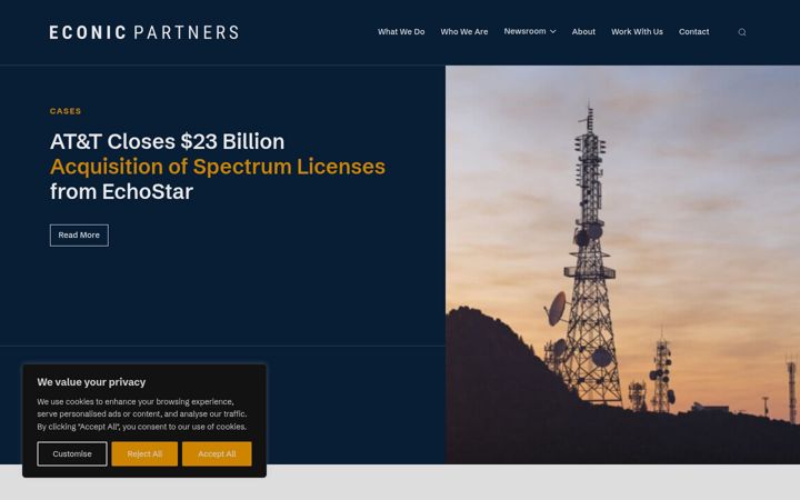 Screenshot of econicpartners.com