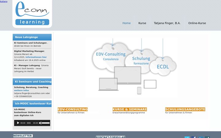 Screenshot of econn-learning.org
