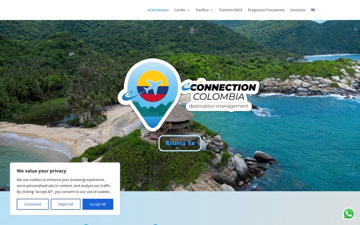 Screenshot of econnectioncolombia.com