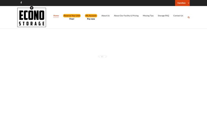 Screenshot of econo-storage.ca