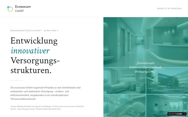 Screenshot of econocare.eu