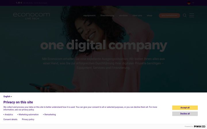 Screenshot of econocom.de