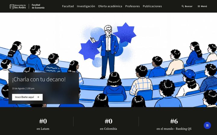 Screenshot του economia.uniandes.edu.co