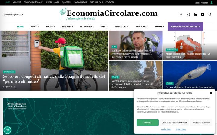 Screenshot of economiacircolare.com