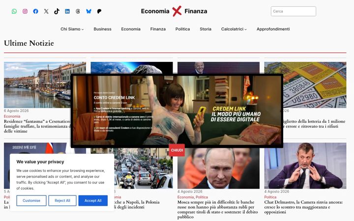 Screenshot of economiaxfinanza.com