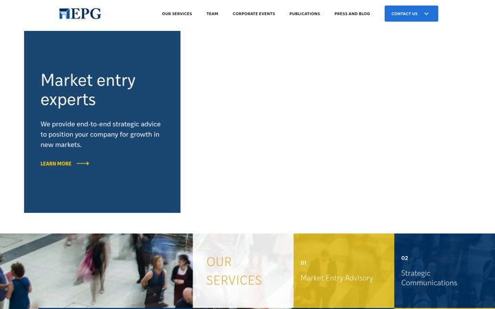 Screenshot of economicpolicygroup.com