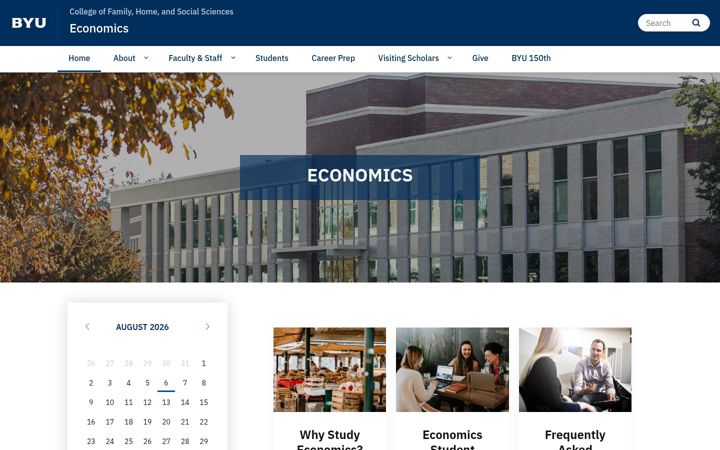 Capture d'écran de economics.byu.edu