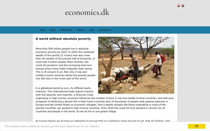 Екранна снимка на economics.dk