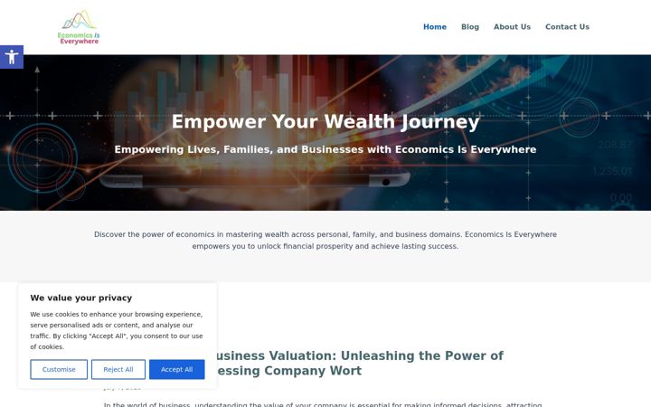 Screenshot of economicsiseverywhere.com