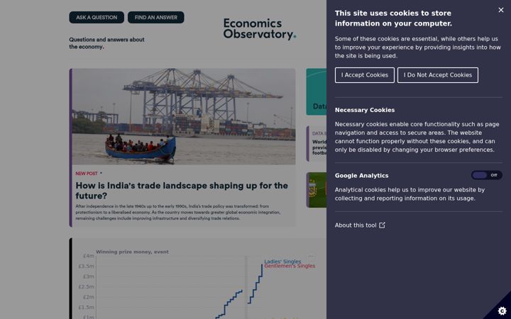 Screenshot of economicsobservatory.com
