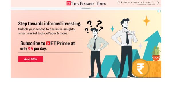 Screenshot of economictimes.com