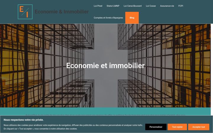 Screenshot of economie-immobilier.com