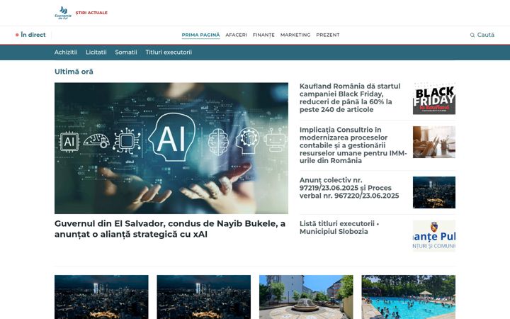 Screenshot of economiedeazi.com