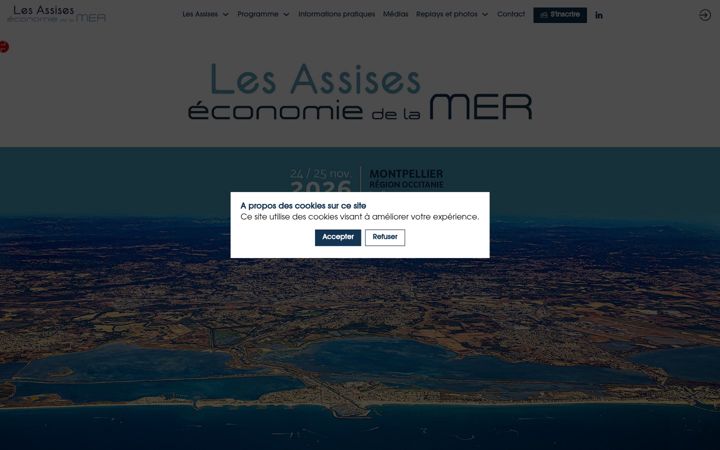 Screenshot of economiedelamer.ouest-france.fr