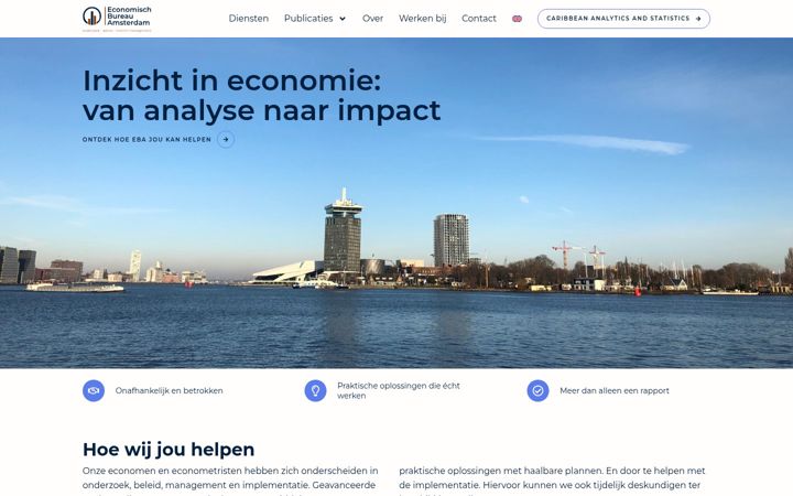 Capture d'écran de economisch-bureau.nl