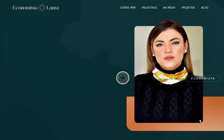 Screenshot of economistalaura.com.br