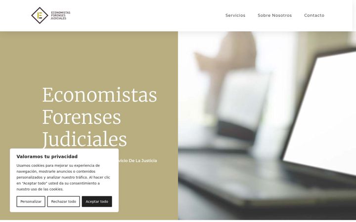 Screenshot von economistasforensesjudiciales.es