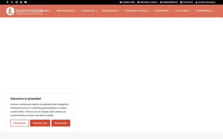 Snímek obrazovky economistaslaspalmas.org