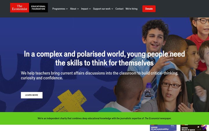 Screenshot of economistfoundation.org