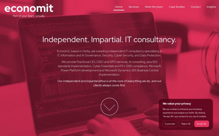 Screenshot of economit.co.uk