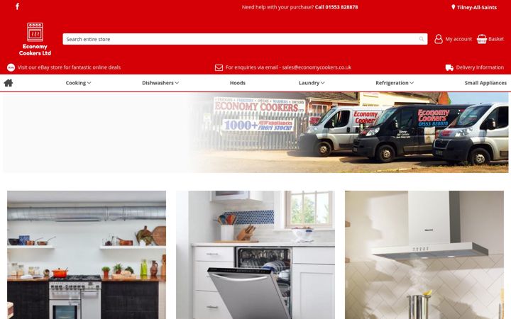 Screenshot von economycookers.co.uk