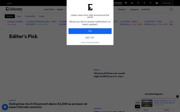 Screenshot of economymiddleeast.com