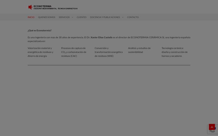 Screenshot of econotermia.com