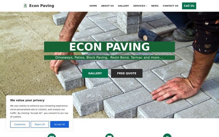 Screenshot of econpaving.co.uk