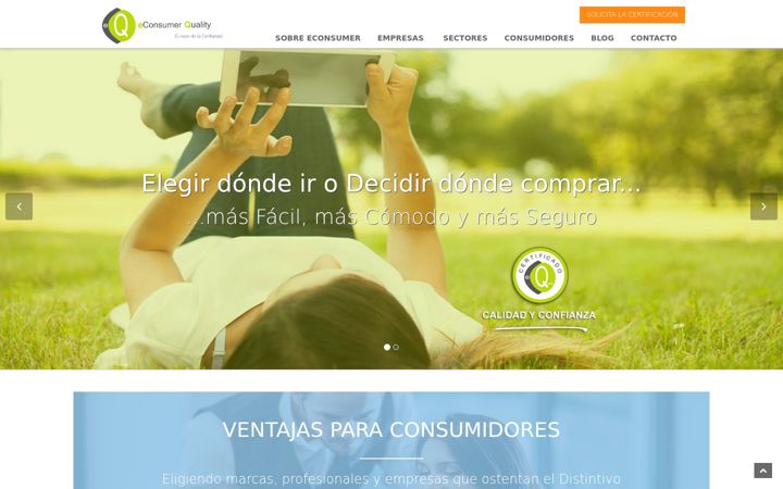Screenshot of econsumerquality.com