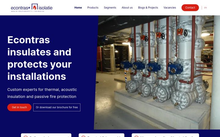 Screenshot of econtras.com