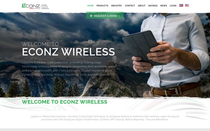Screenshot ta' econz.co.za