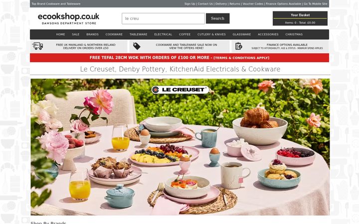 Screenshot of ecookshop.co.uk